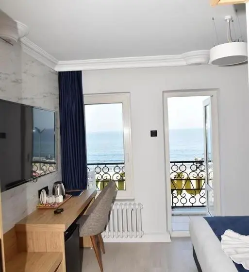 Standard-huone Merinäkymä Parveke, Bella Otel Mudanya