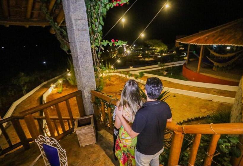 מיטת קינג בסוויטה, Pousada Matuto Sonhador