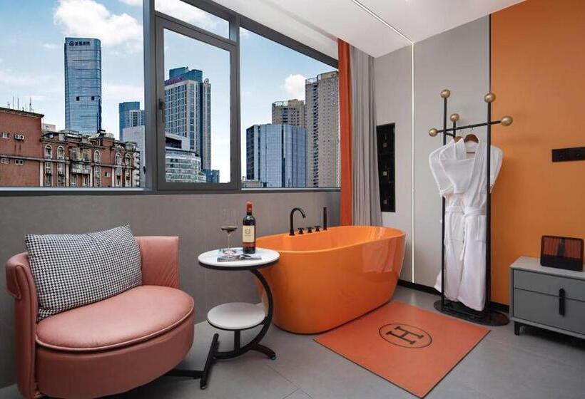 غرفة ديلوكس سرير كينج, Mumu Hotel Changsha