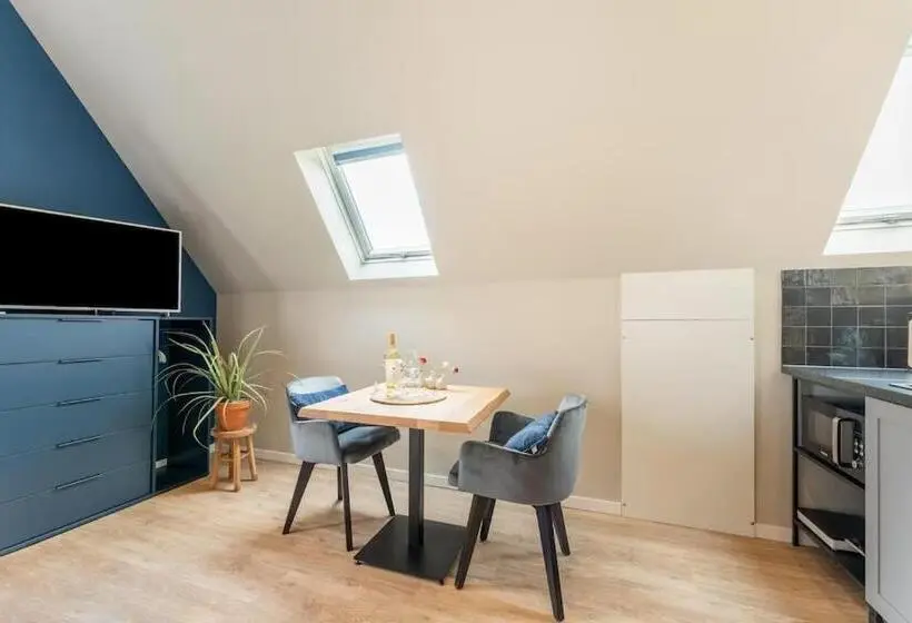 キングサイズベッドのデラックスルーム, B&b Studio/appartement Bij Zee