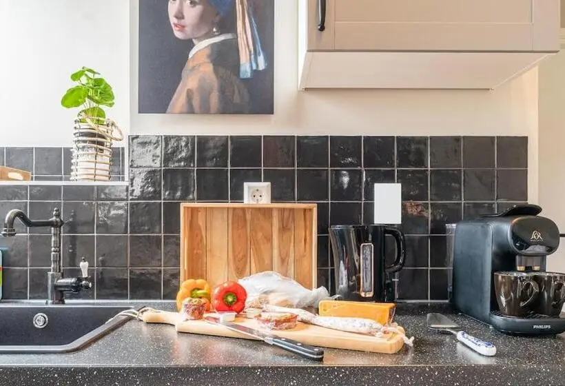 キングサイズベッドのデラックスルーム, B&b Studio/appartement Bij Zee