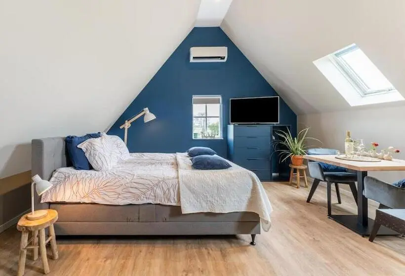 キングサイズベッドのデラックスルーム, B&b Studio/appartement Bij Zee