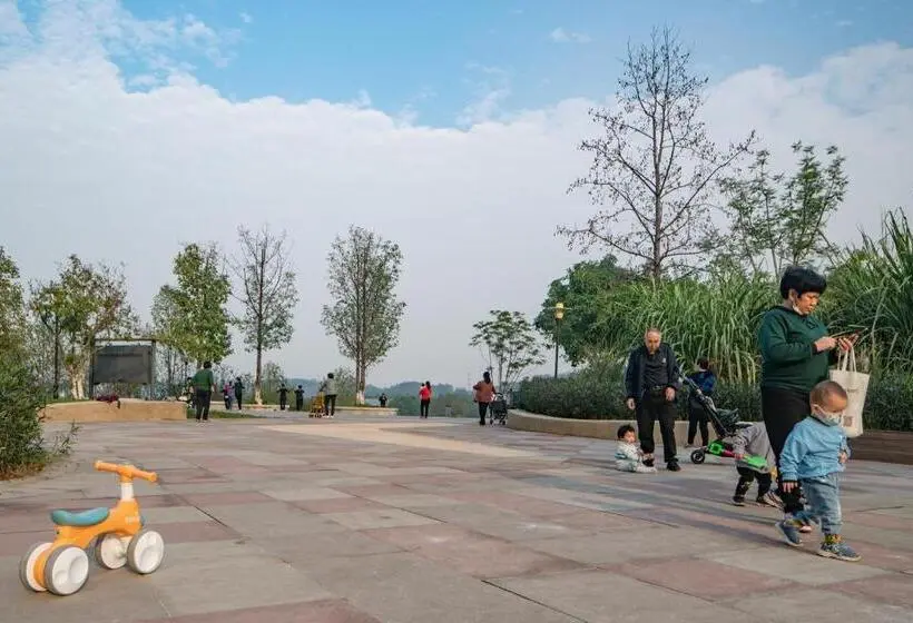 キングサイズベッドのスーペリアルーム, Wuyu Hotel, Smart Park & Happy Valley Jinshansi Metro