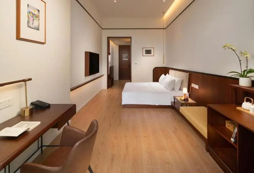 キングサイズベッドのスーペリアルーム, Wuyu Hotel, Smart Park & Happy Valley Jinshansi Metro