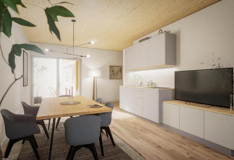 Студио Стандарт с Балконом, Alte Bäckerei Königstein Aparthotel Und Café