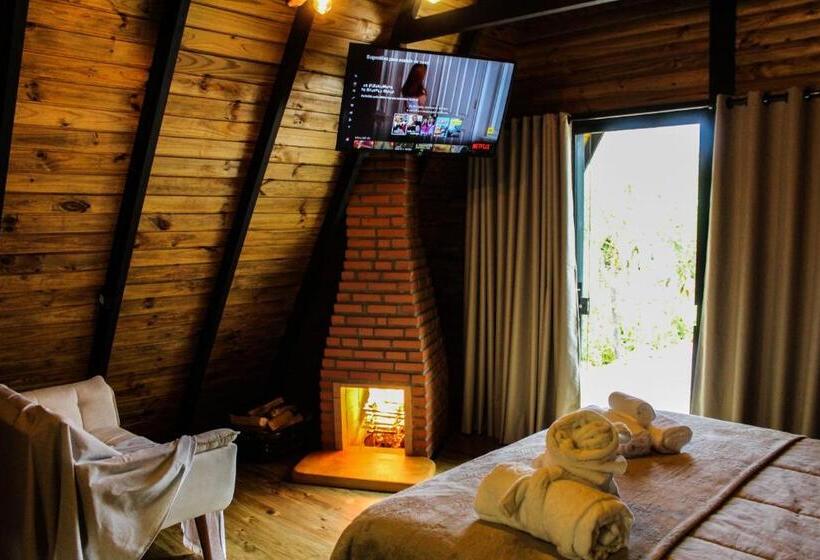 스탠다드 자쿠지 룸, Chalé Suiço Com Hidromassagem E Café Da Manhã