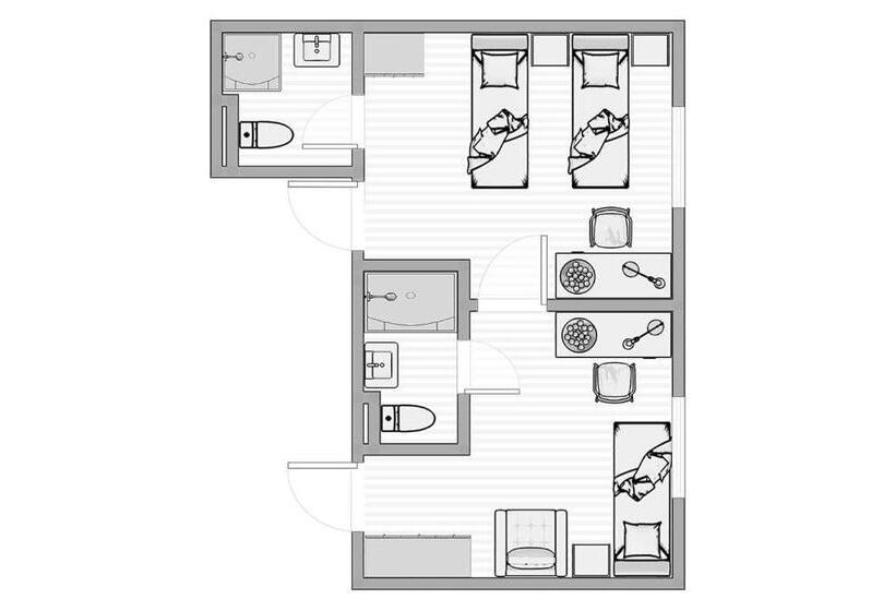 豪华三人间, Horský Pension Gendorf