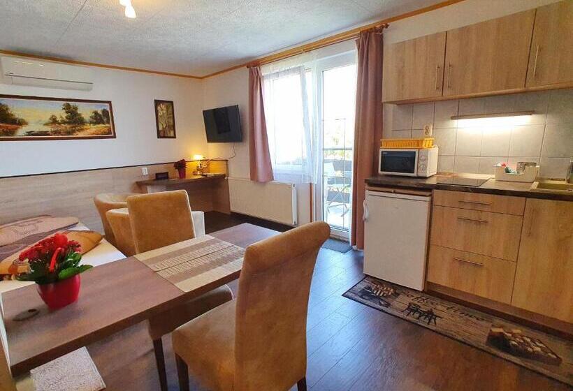 标准工作室带阳台, Hévíz Villa Familia