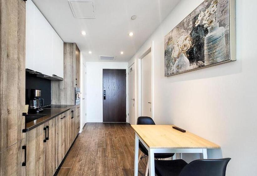 إستوديو قياسى مزودة بتراس, Downtown Kitchener Modern Condo