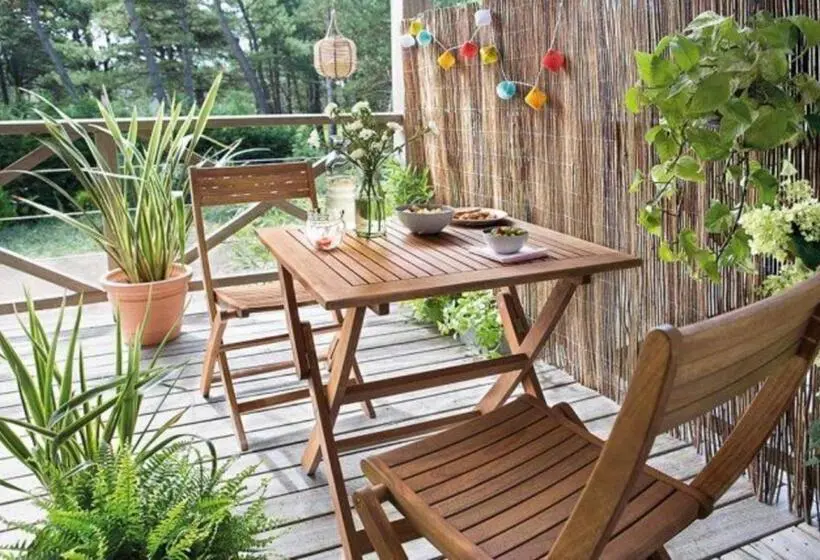 庭の見える１ベッドルームアパートメント, Appart Hôtel   Nature Et Spa