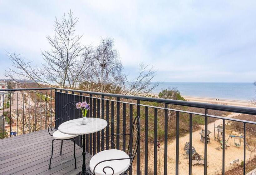 디럭스 테라스 룸 바다 전망, Strandhotel Ahlbeck