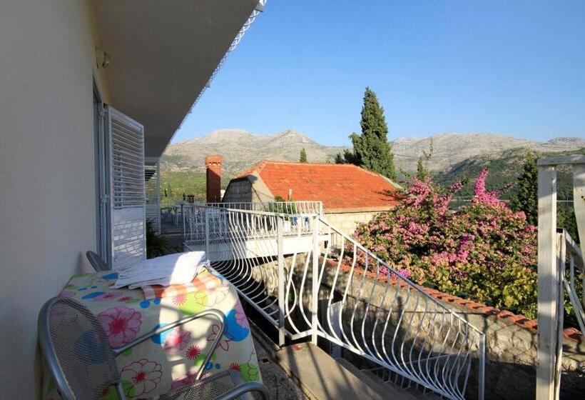 إستوديو قياسى مطل على البحر مزوَّد بشرفة, Apartments & Room Eva Slano