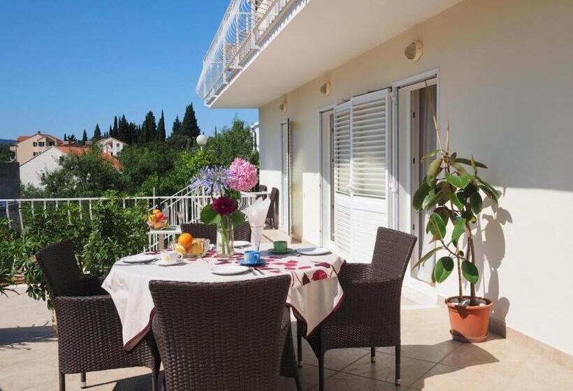 شقة غرفة نوم واحدة مزودة بتراس مطلة على البحر, Apartments & Room Eva Slano