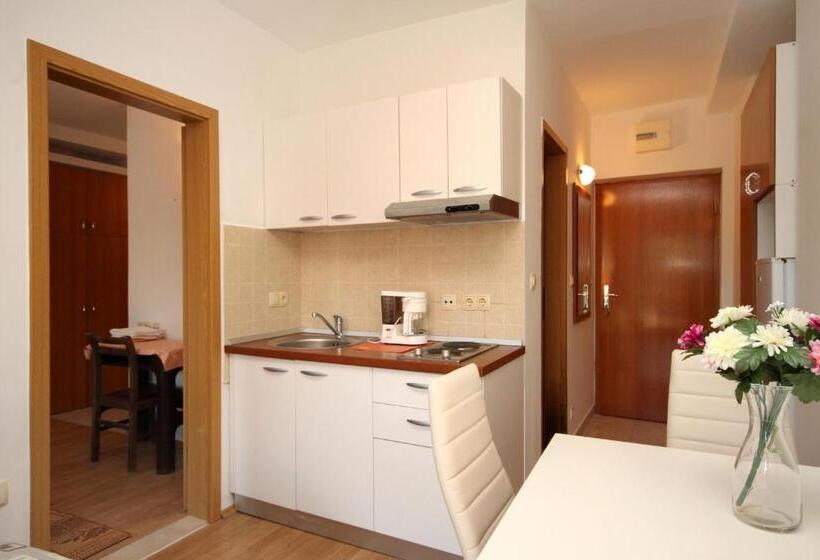 Апартаменты 1 Спальня с Террасой Вид на Море, Apartments & Room Eva Slano