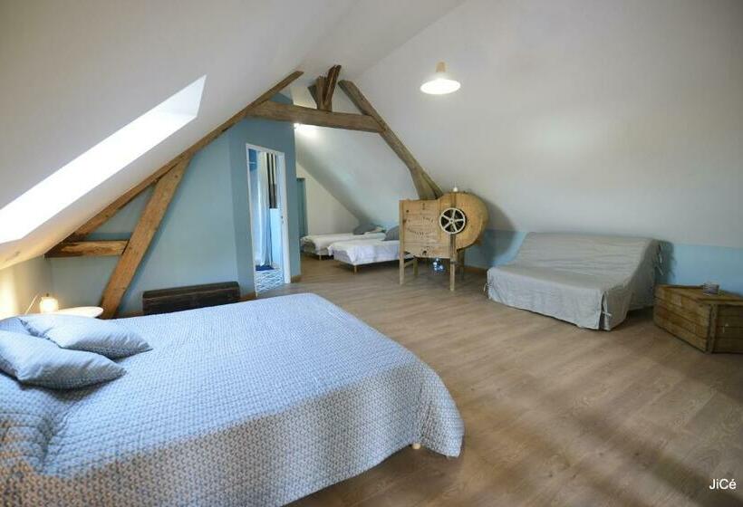 Семейный Номер Вид на Сад, Chambres D Hôtes Ferme Du Feugrès