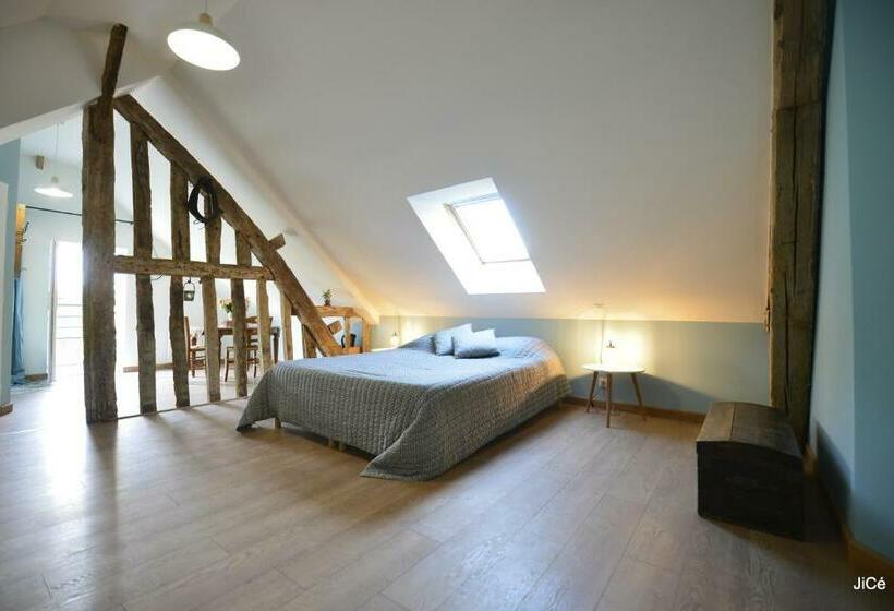 Семейный Номер Вид на Сад, Chambres D Hôtes Ferme Du Feugrès