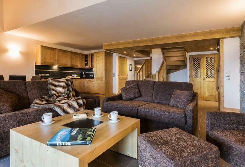 Апартаменты 3 Спальни, Cgh Résidences & Spas Chalet Les Marmottons