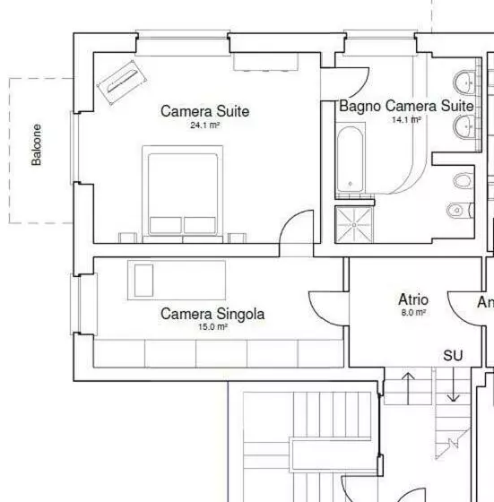 ファミリールーム, Bella Vita Guesthouse  Parcheggio Privato Interno