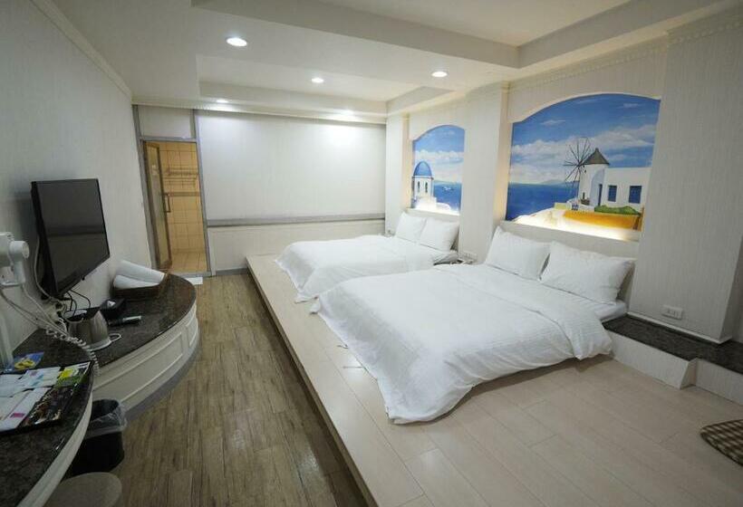 اتاق کلاسیک چهارنفره, 合悅都會商旅 Heyue