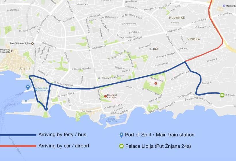 1침실 펜트하우스 아파트, Palace Lidija