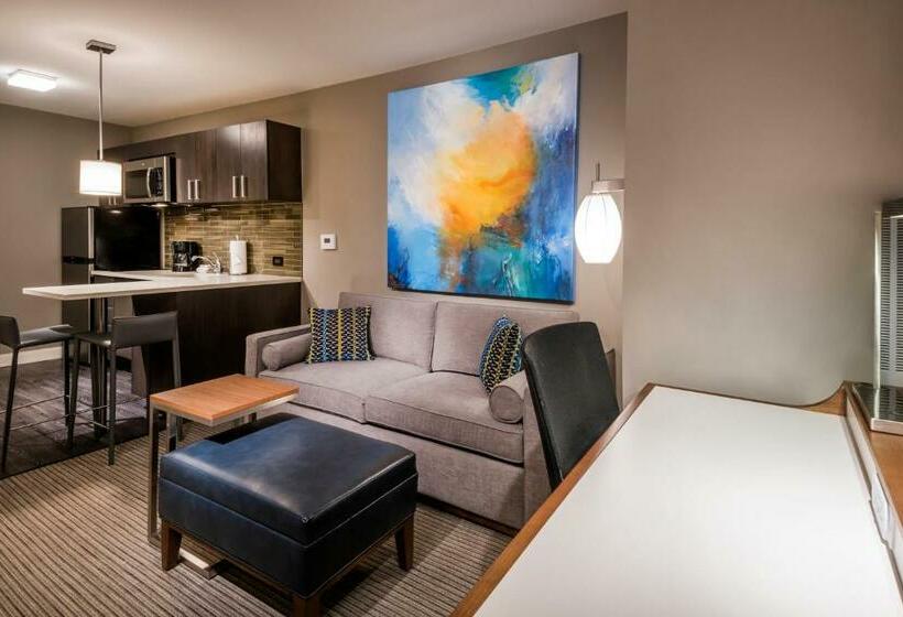 キングサイドベッドのスタンダードワンルーム, Residence Inn By Marriott Jersey City