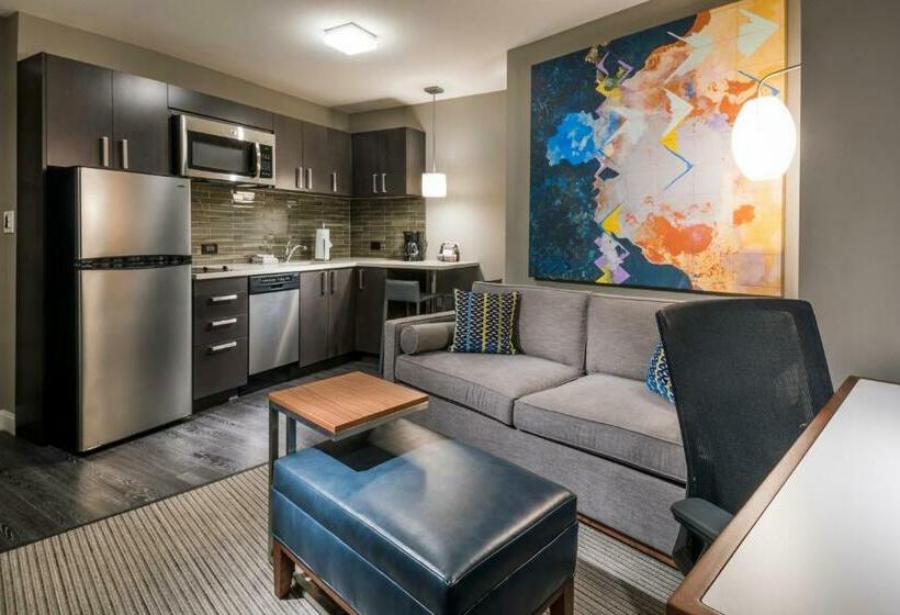 キングサイズベッドのスイートルーム, Residence Inn By Marriott Jersey City