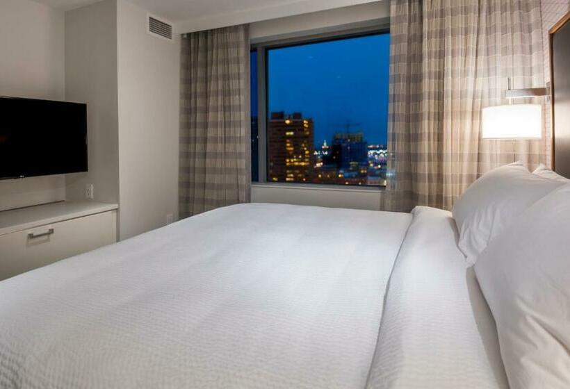 キングサイズベッドのスイートルーム, Residence Inn By Marriott Jersey City