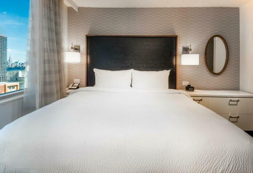 キングサイドベッドのスタンダードワンルーム, Residence Inn By Marriott Jersey City
