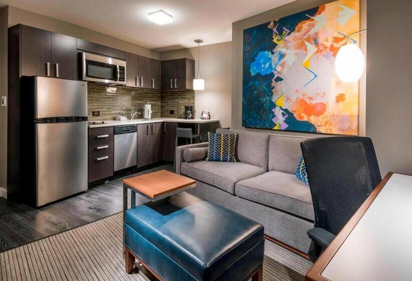 キングサイドベッドのスタンダードワンルーム, Residence Inn By Marriott Jersey City