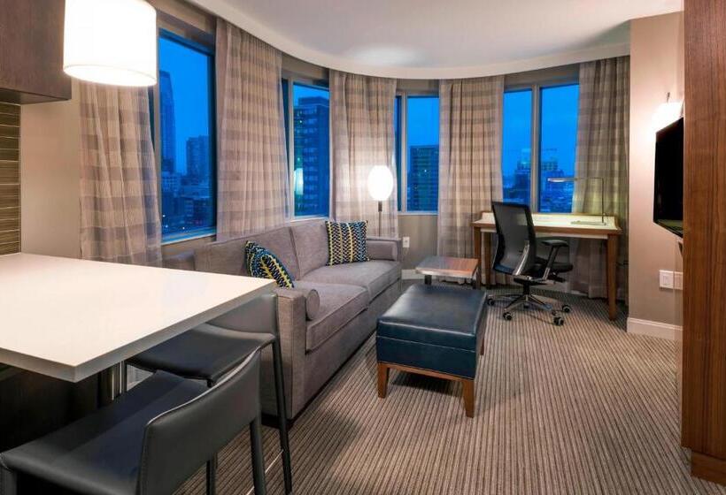 キングサイズベッドのスイートルーム, Residence Inn By Marriott Jersey City