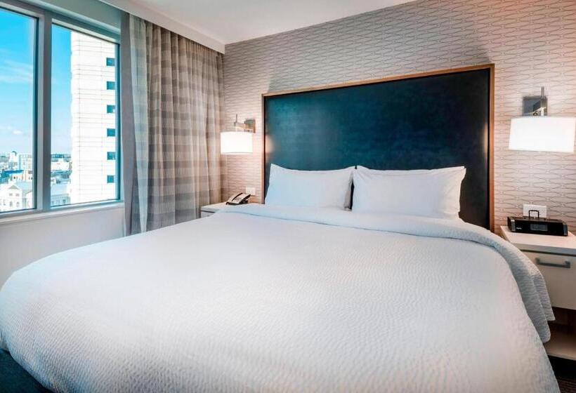 キングサイドベッドのスタンダードワンルーム, Residence Inn By Marriott Jersey City
