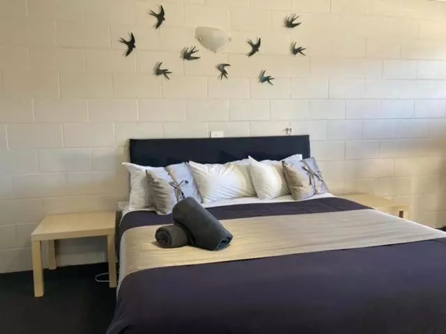 キングサイズベッドのスタンダードルーム, Motel Wellington Wodonga