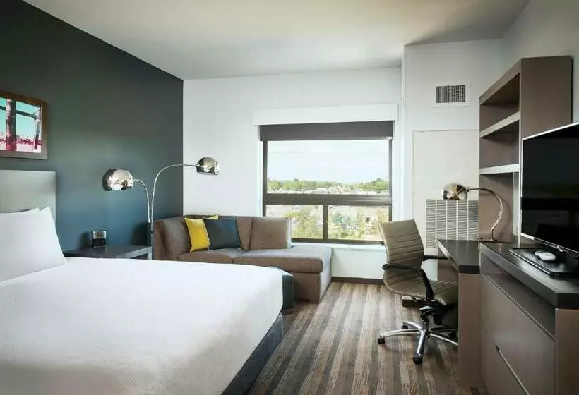 キングサイドベッドのスタンダードワンルーム, Hyatt House Anchorage