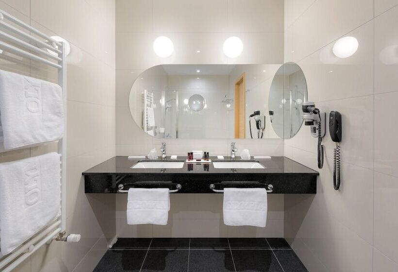 可看到停车场的高级间, Olympia Sky