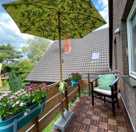 带1个卧室带花园景观的公寓, B&b Worpsweder Blick