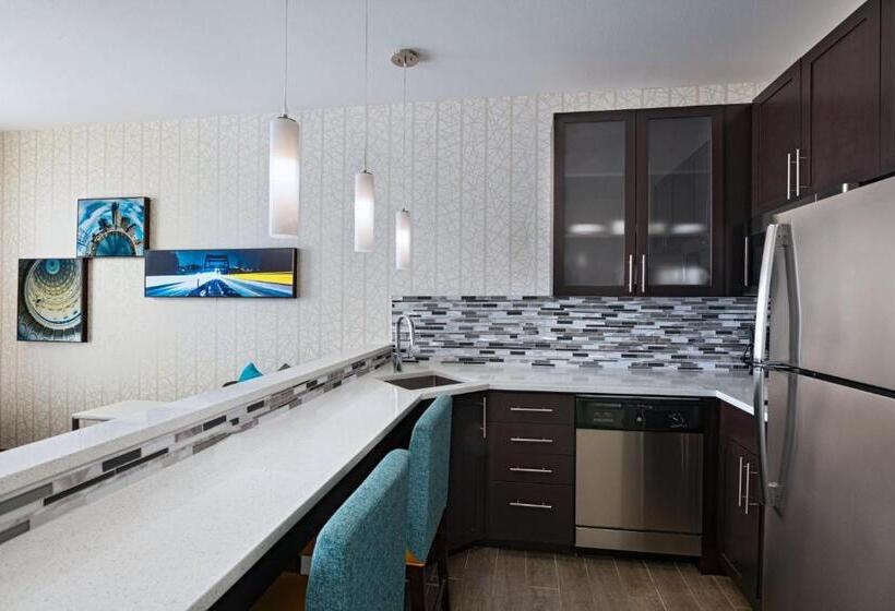 带大床的标准工作室, Residence Inn By Marriott Austin Southwest