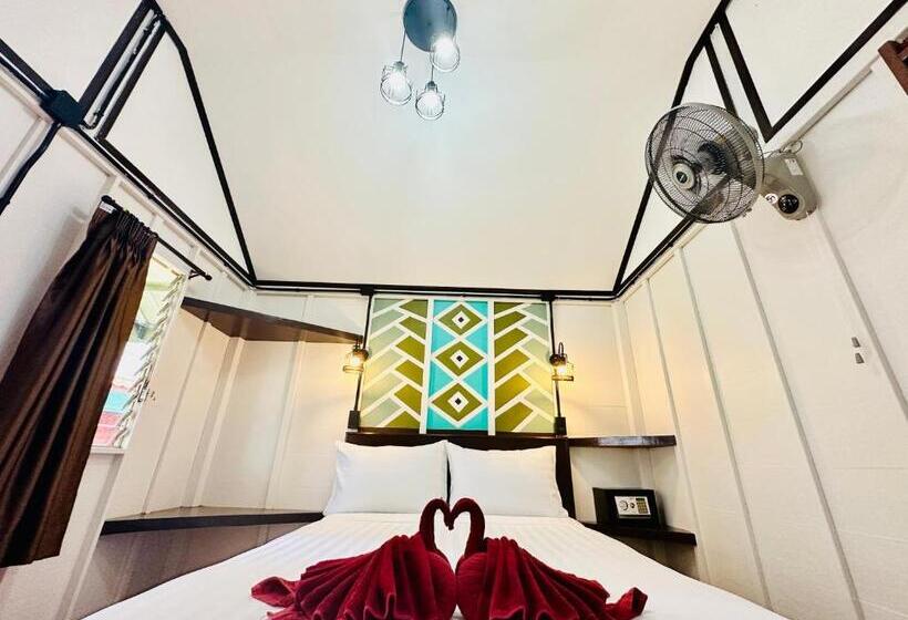 海景标准间带阳台, Lanta L.d. Beach Bungalow
