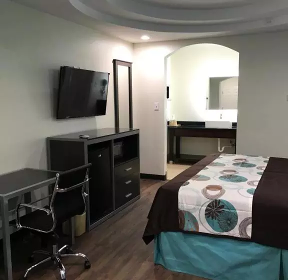 身障者適用キングサイズベッドルーム, Americas Best Value Inn & Suites Spring / N. Houston