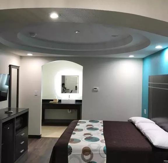 身障者適用キングサイズベッドルーム, Americas Best Value Inn & Suites Spring / N. Houston