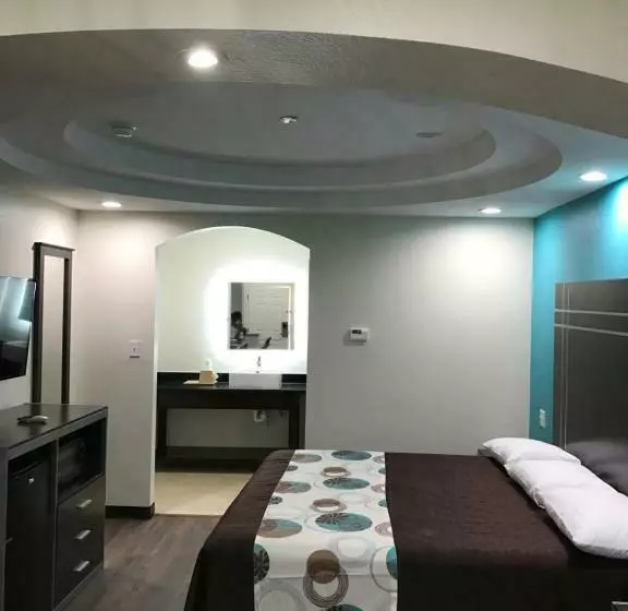 キングサイズベッドのスタンダードルーム, Americas Best Value Inn & Suites Spring / N. Houston