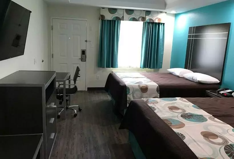 ２ダブルベッドのスタンダードルーム, Americas Best Value Inn & Suites Spring / N. Houston