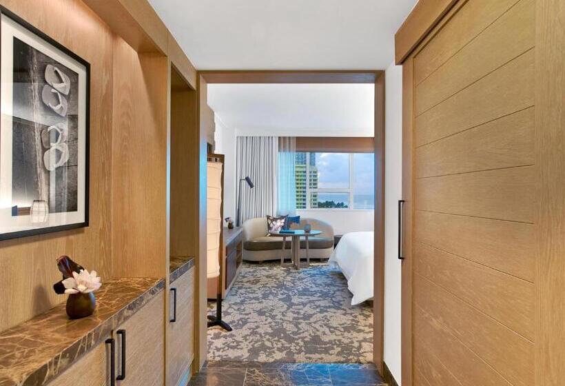 带大床的豪华间, Nobu Hotel Miami Beach