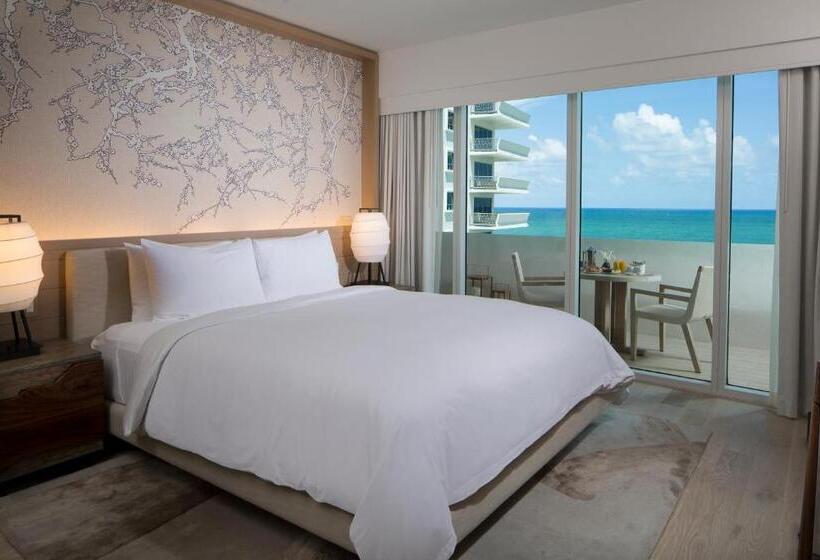 带大床的豪华间, Nobu Hotel Miami Beach