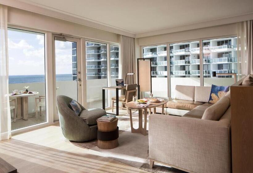 带大床的套房, Nobu Hotel Miami Beach