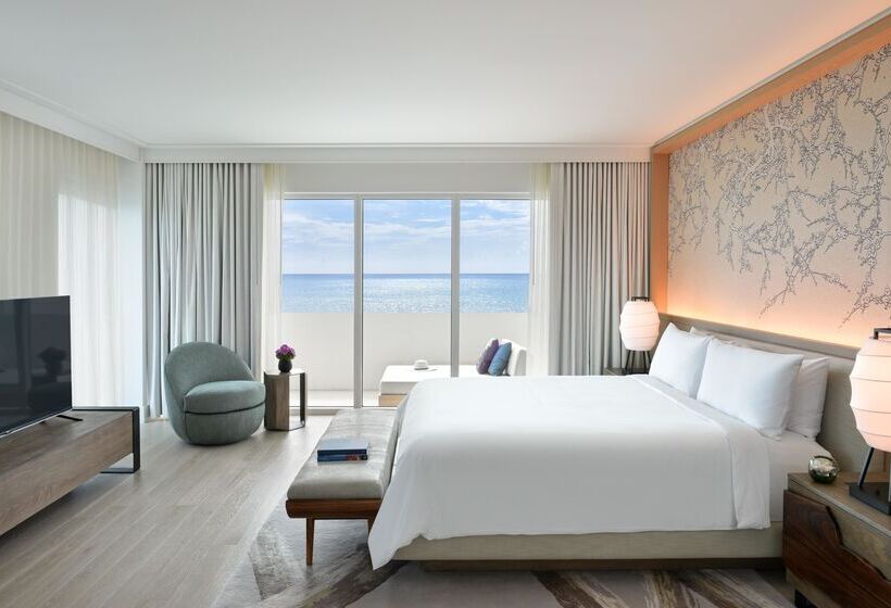 带大床的豪华间, Nobu Hotel Miami Beach