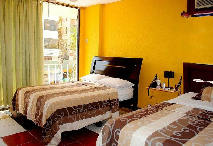 스탠다드 룸 더블 침대 2개, Hostal Antares