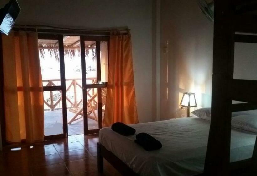 带海景标准四人间, Las Tortuguitas Bungalows