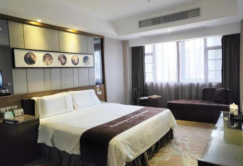 חדר סטנדרט עם מיטת קינג, Lnsail Hotel Shenzhen Luohu Port Railway Station