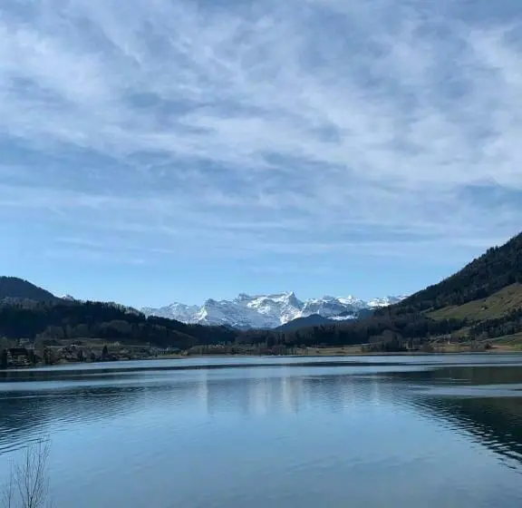 Standard-huone Järvinäkymä, Restaurant Eierhals Am ägerisee