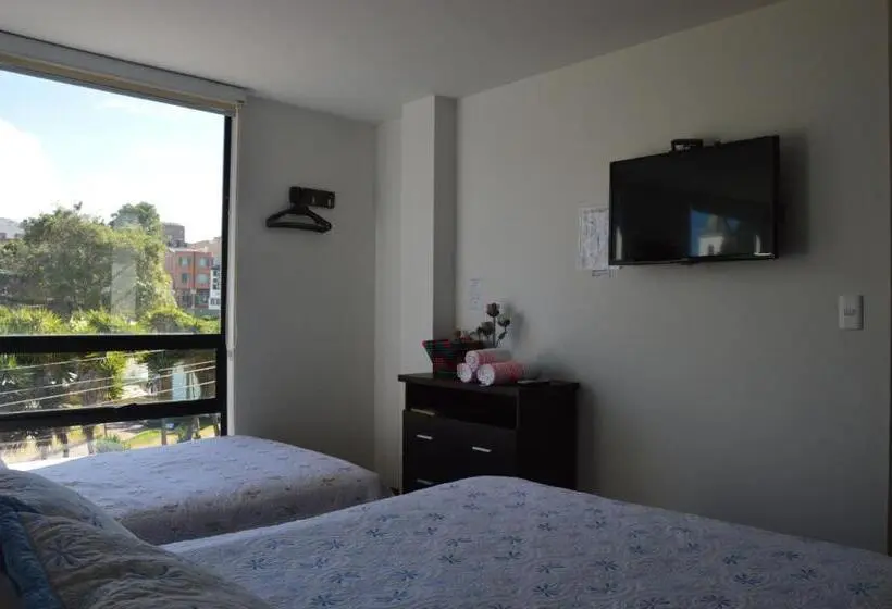 Deluxe-huone Kaupunkinäkymä, Parque Santander Tunja